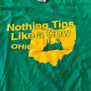 Nothing Tips Like a Cow Ohio Tee Shirt